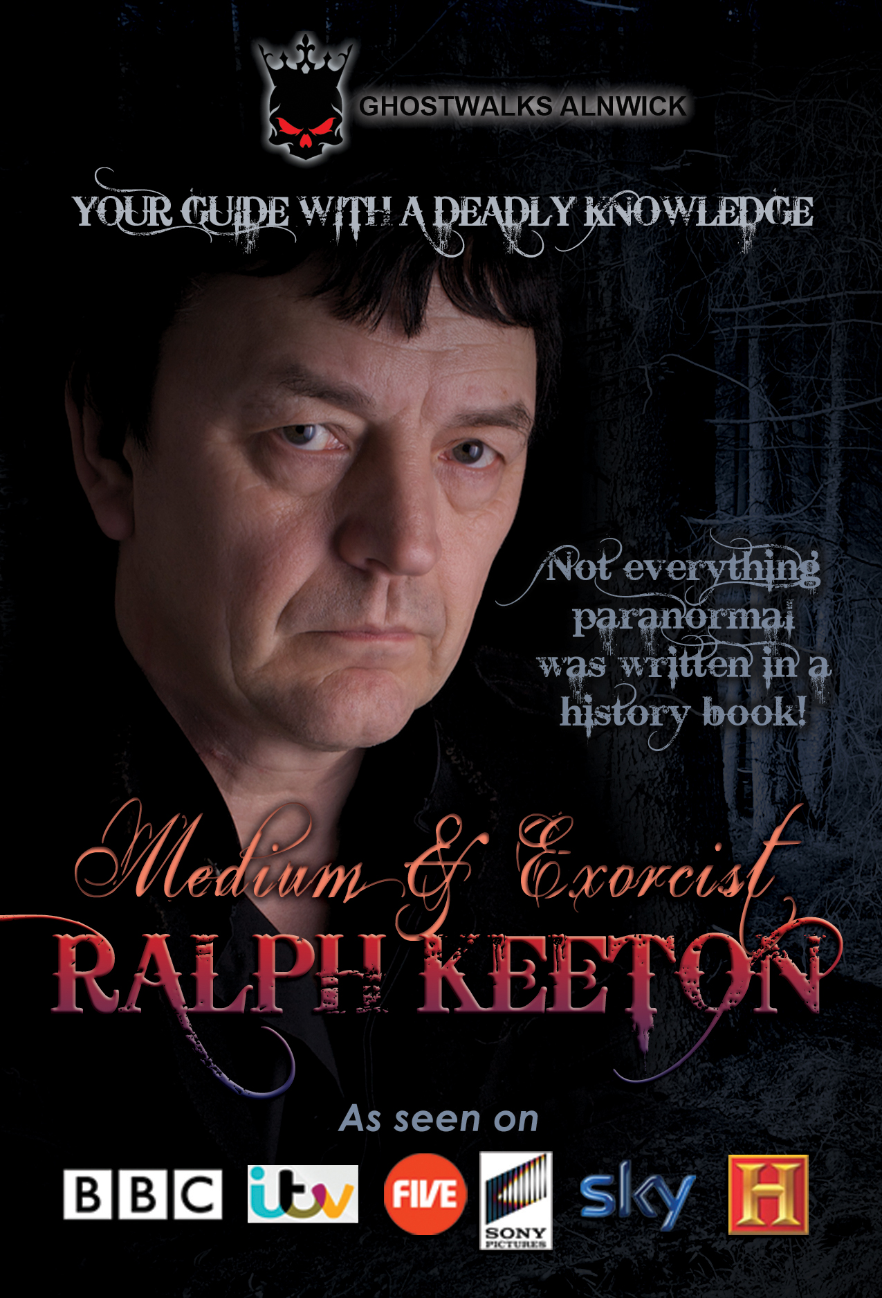 medium and exorcist, ghostwalks Alnwick